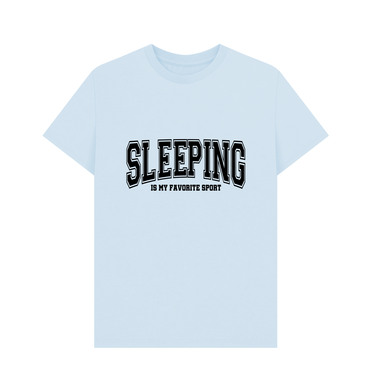 Sky Blue Printed T-shirt Front