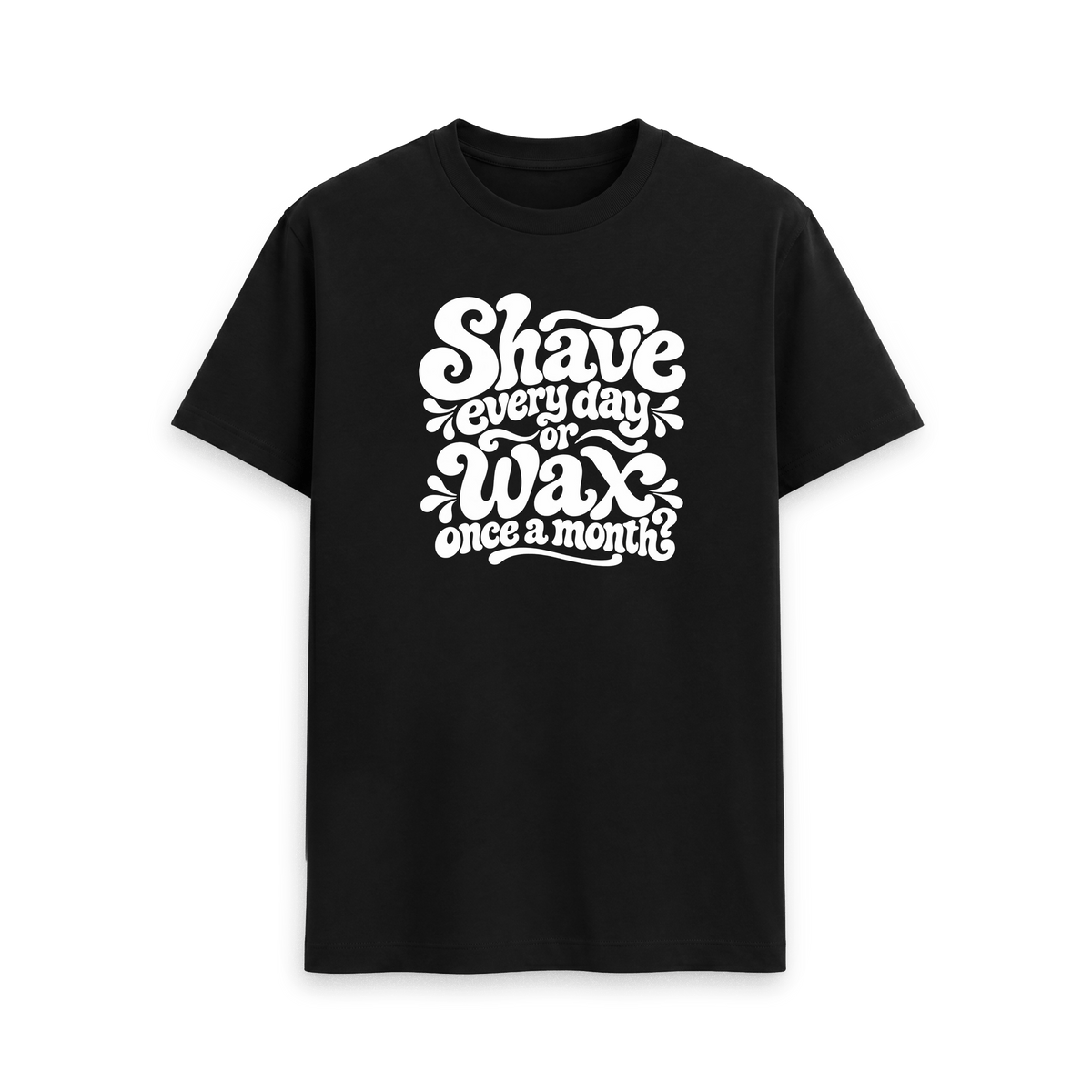 Black Printed T-shirt Front