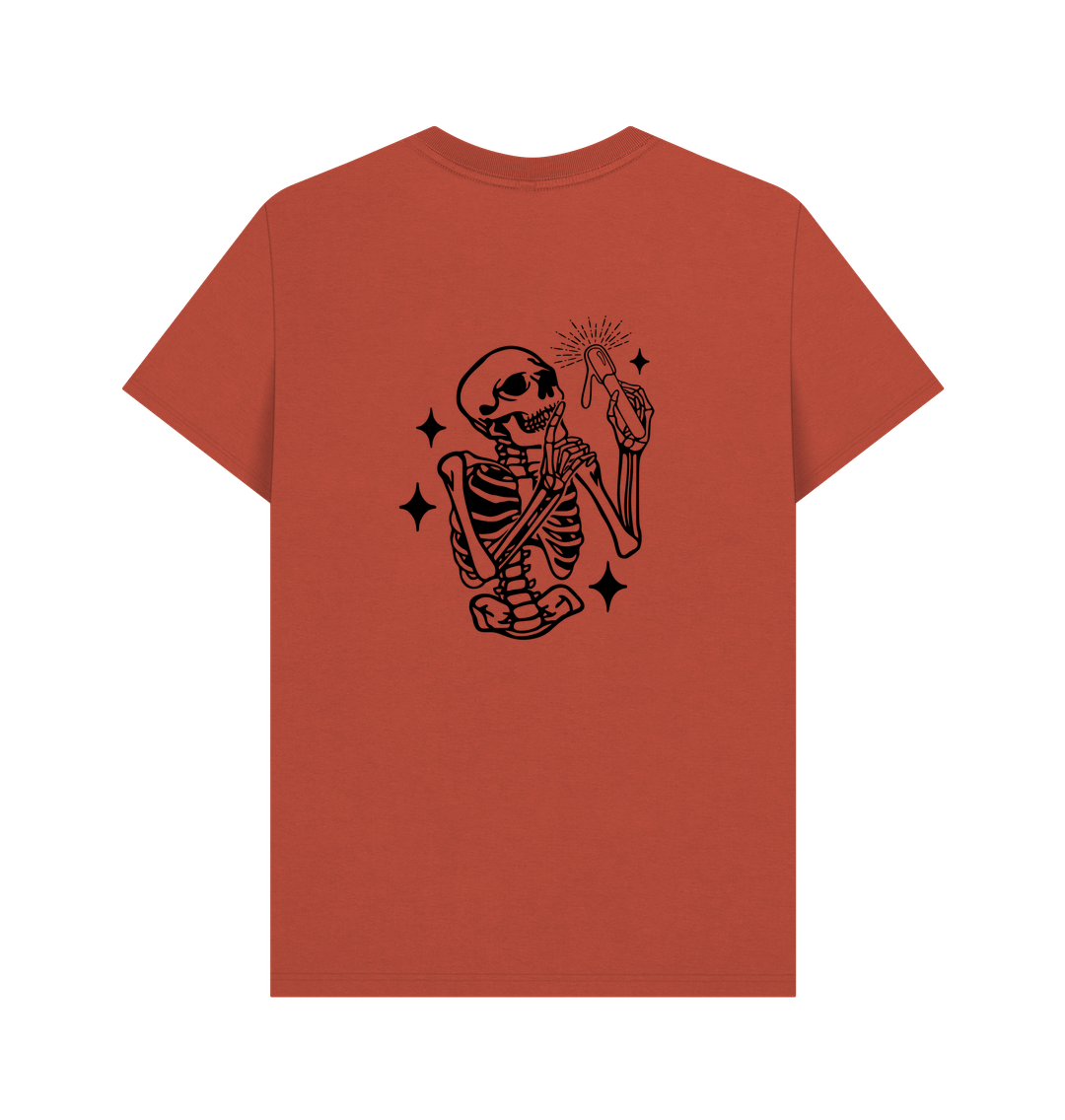 Rust Printed T-shirt Back