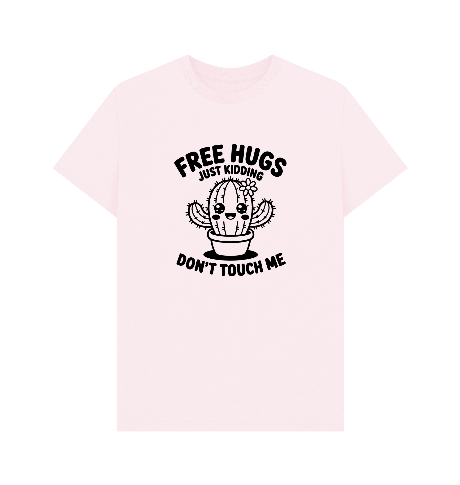 Pink Printed T-shirt Front