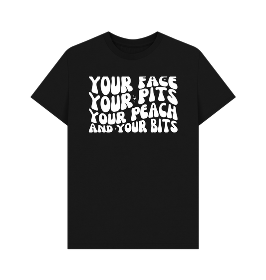 Black Printed T-shirt Front