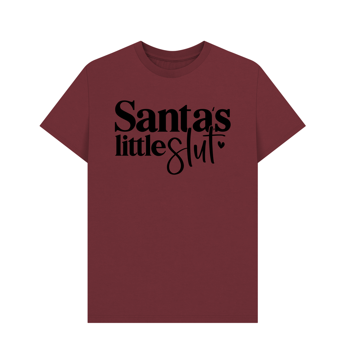 Red Wine Printed T-shirt Front
