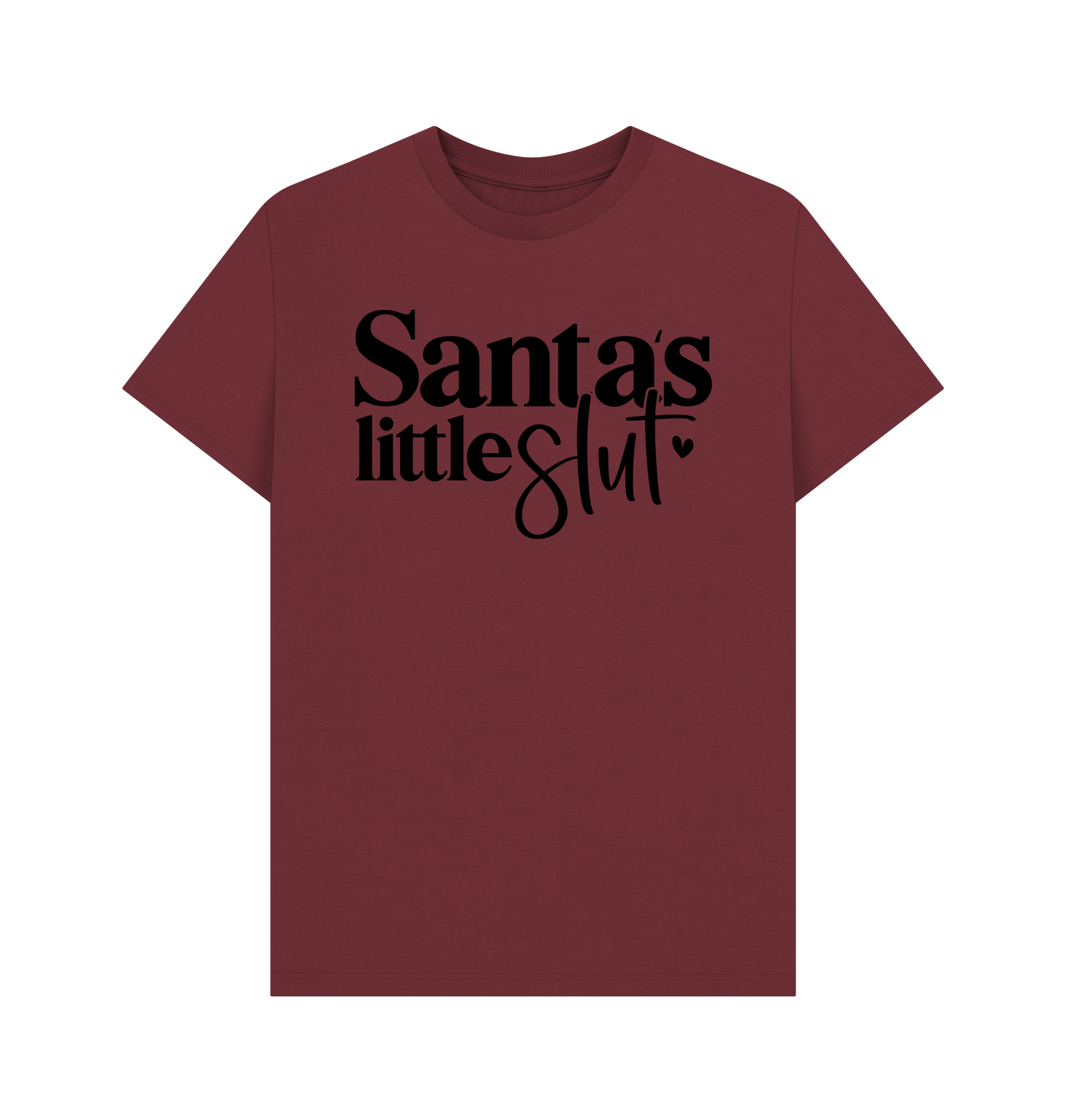 Red Wine Printed T-shirt Front