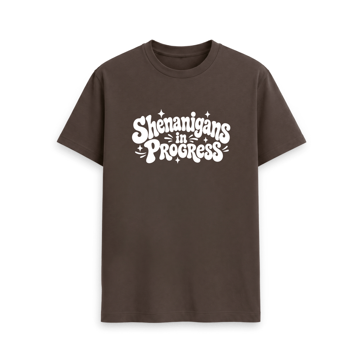 Chocolate Printed T-shirt Front