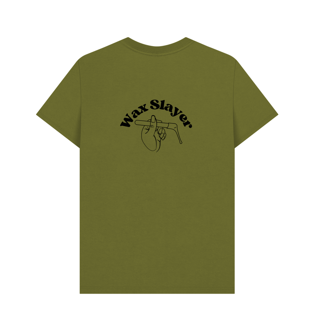 Moss Green Printed T-shirt Back