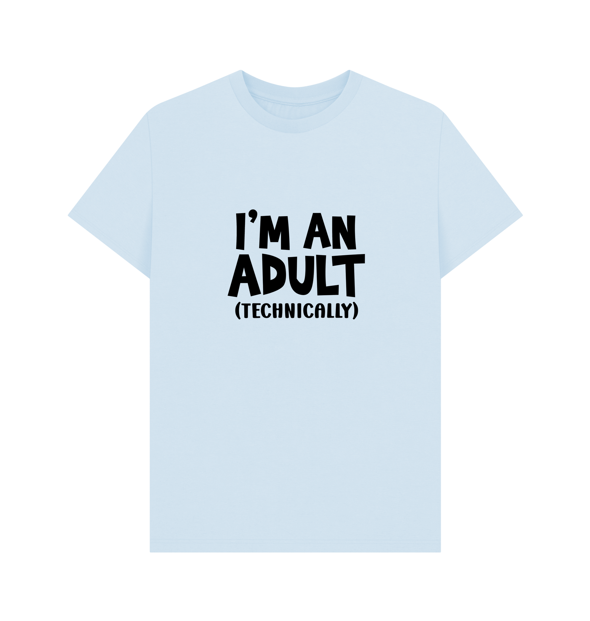 Sky Blue Printed T-shirt Front