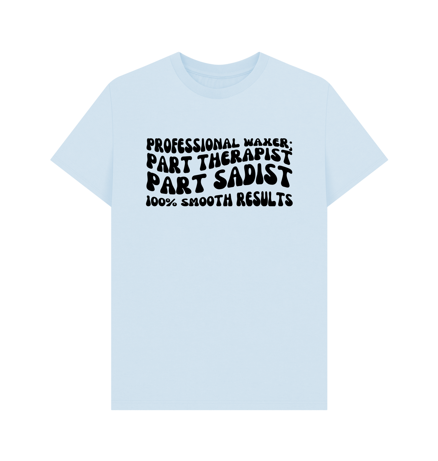 Sky Blue Printed T-shirt Front