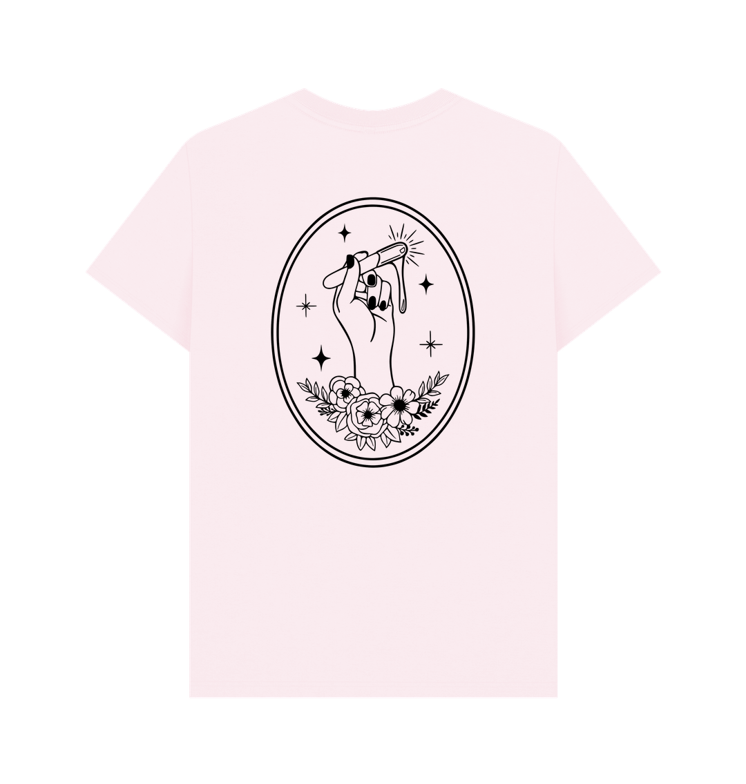 Pink Printed T-shirt Back