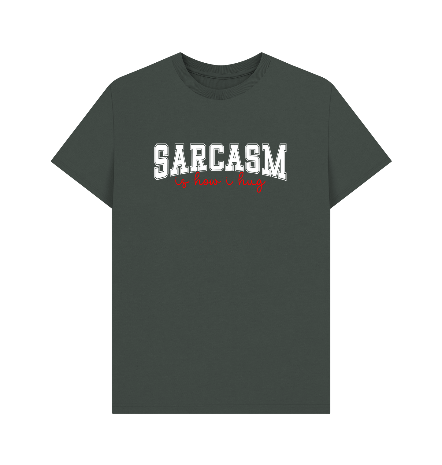 Dark Grey Printed T-shirt Front