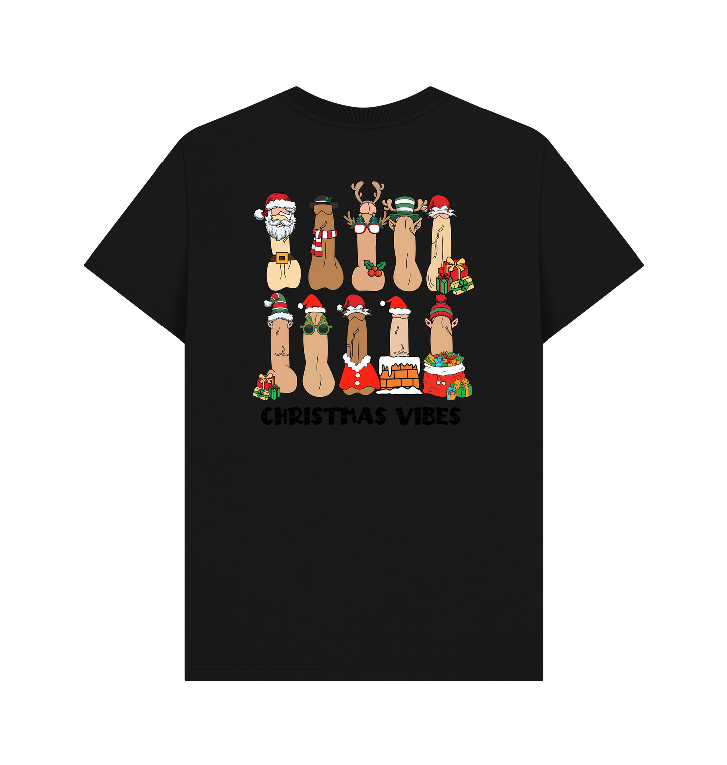 Black Printed T-shirt Back