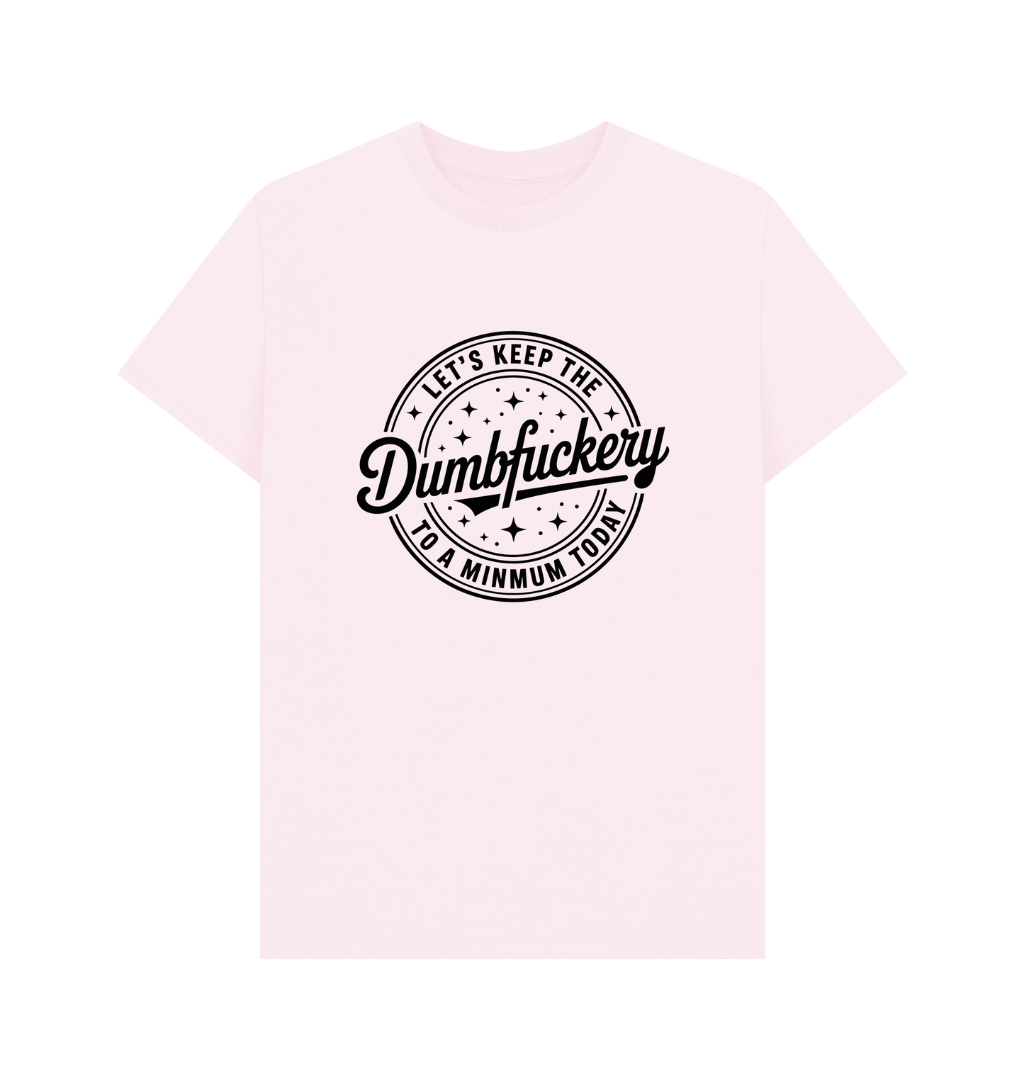 Pink Printed T-shirt Front