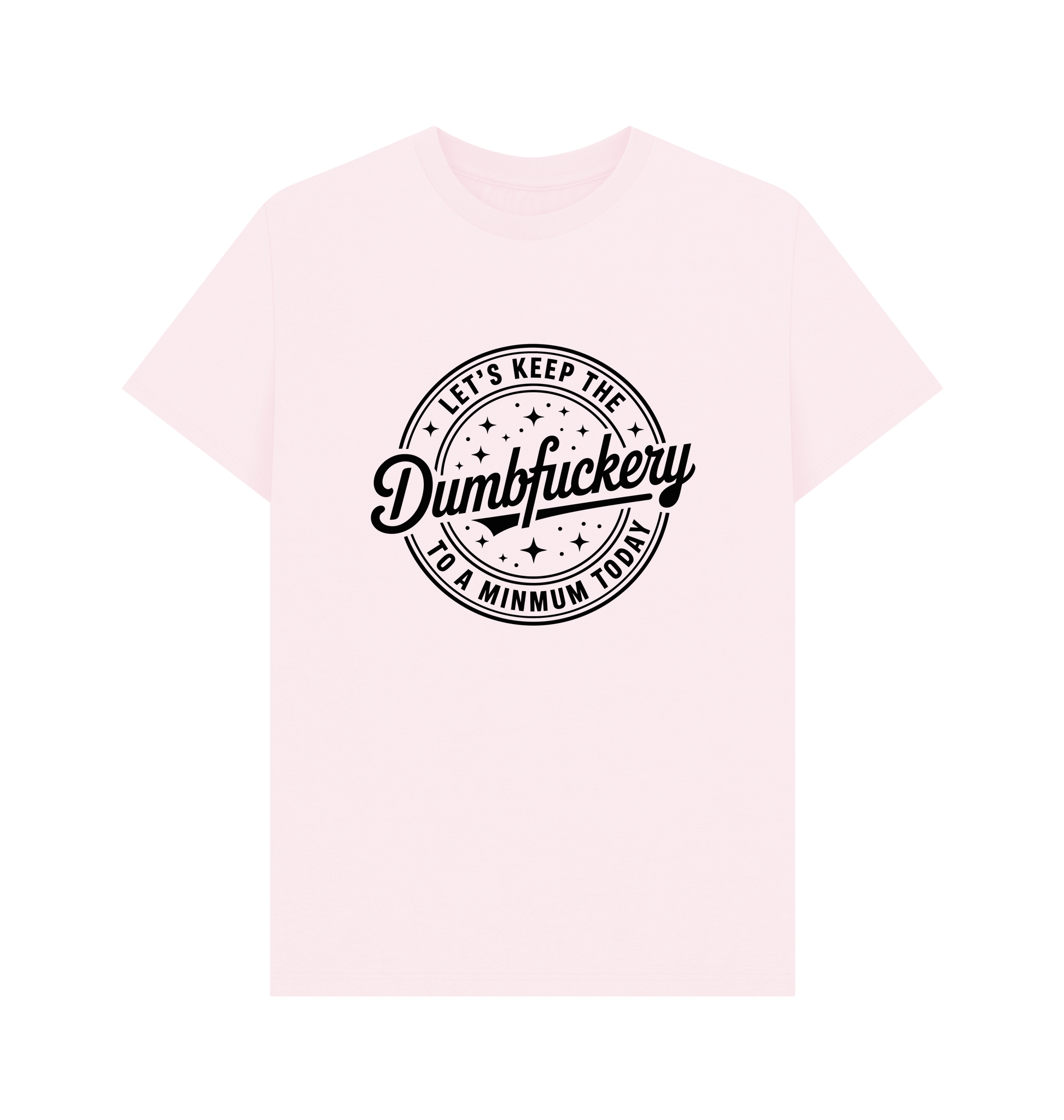 Pink Printed T-shirt Front