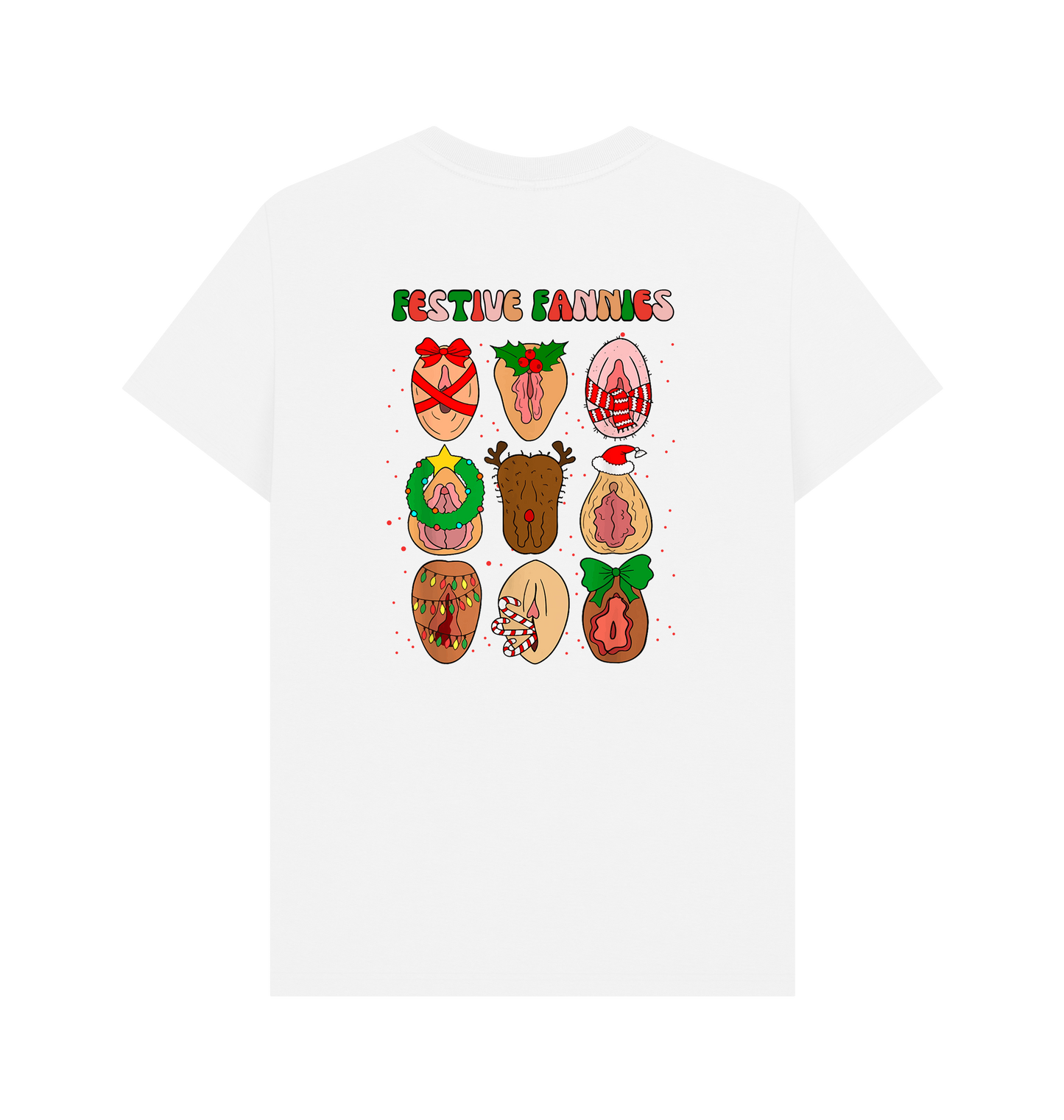 White Printed T-shirt Back