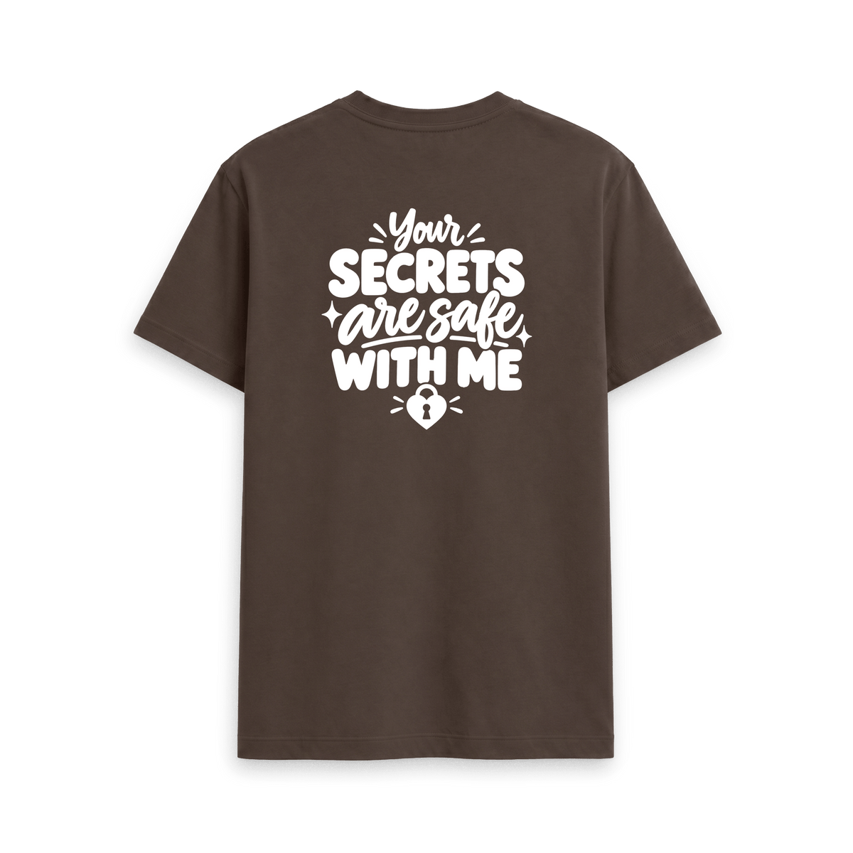 Chocolate Printed T-shirt Back