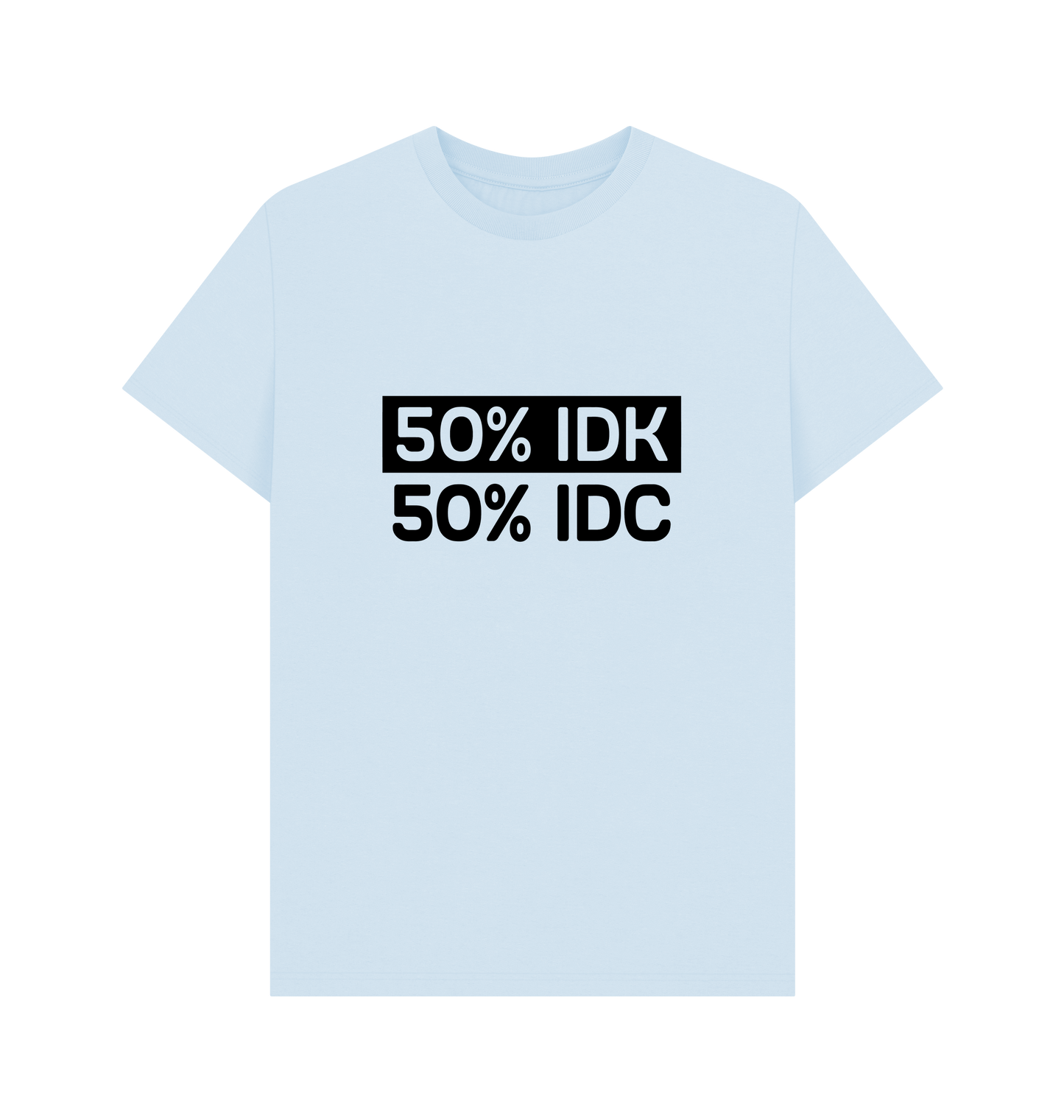 Sky Blue Printed T-shirt Front