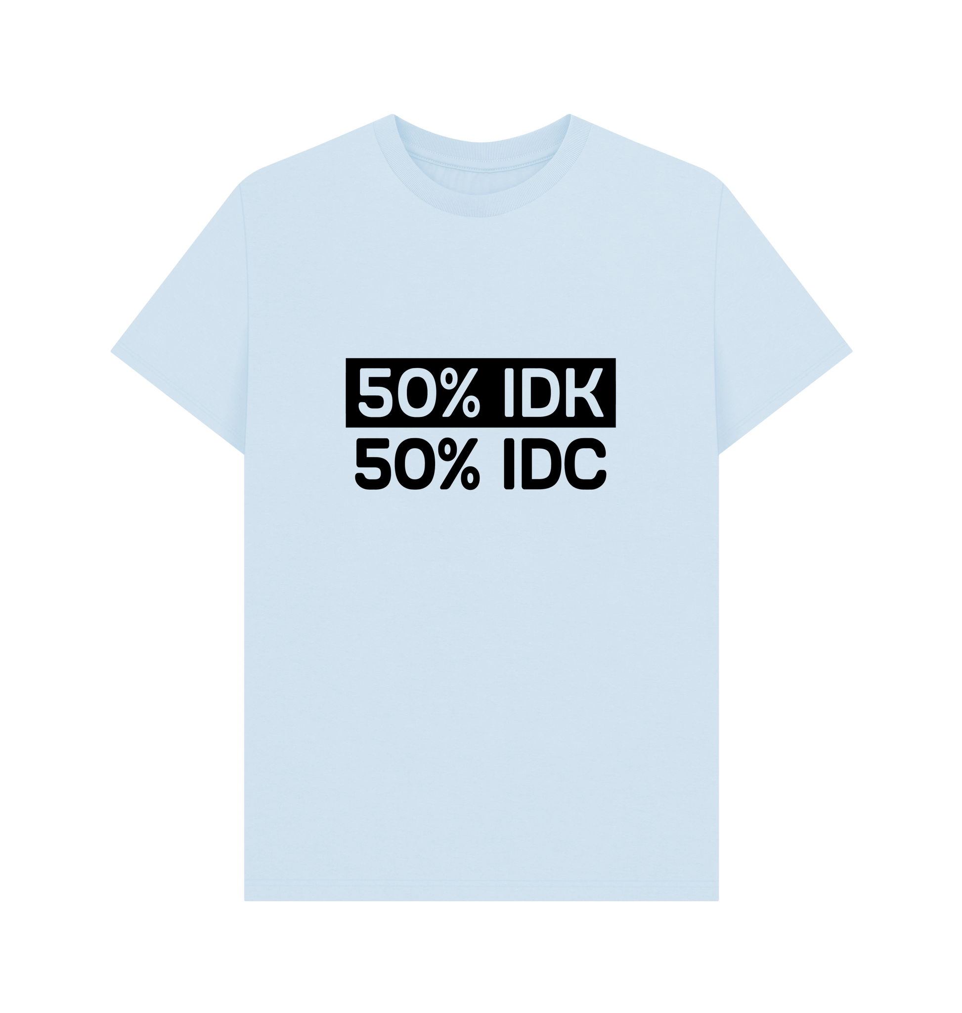 Sky Blue Printed T-shirt Front