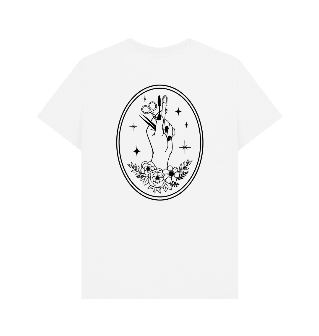 White Printed T-shirt Back