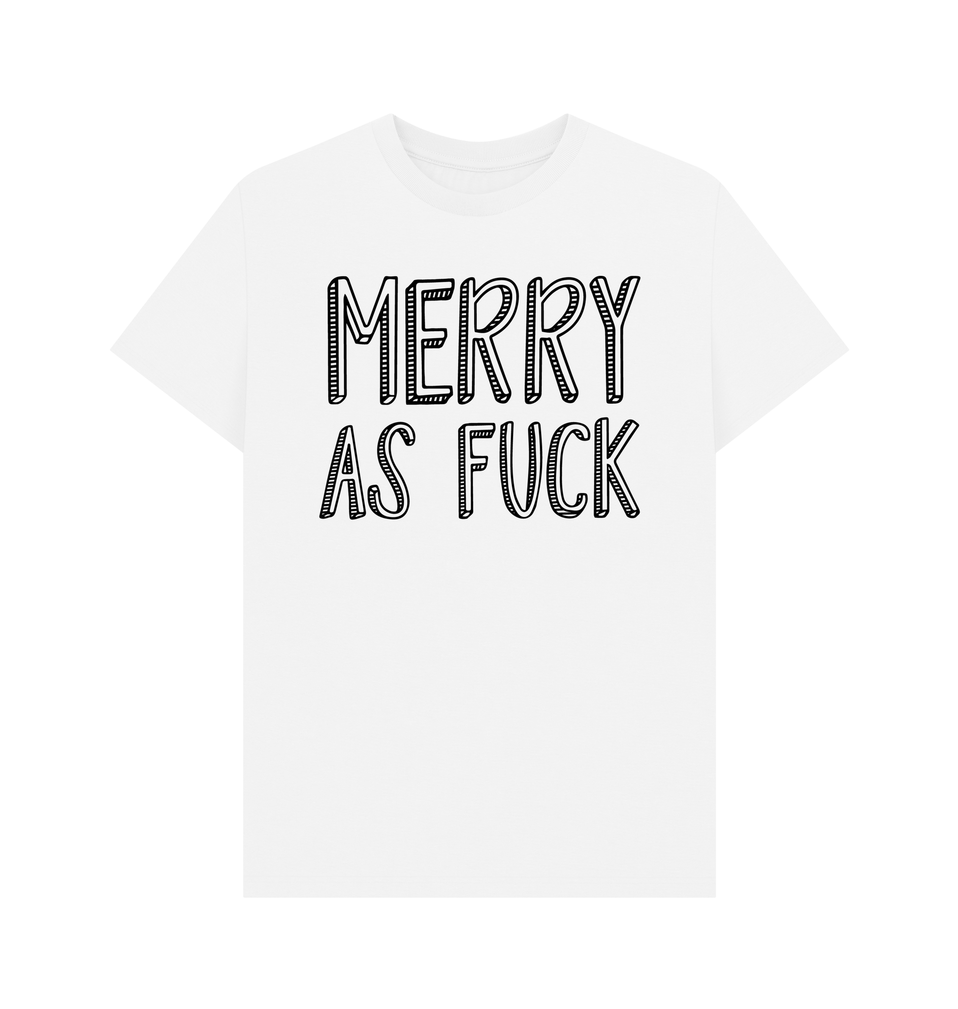 White Printed T-shirt Front