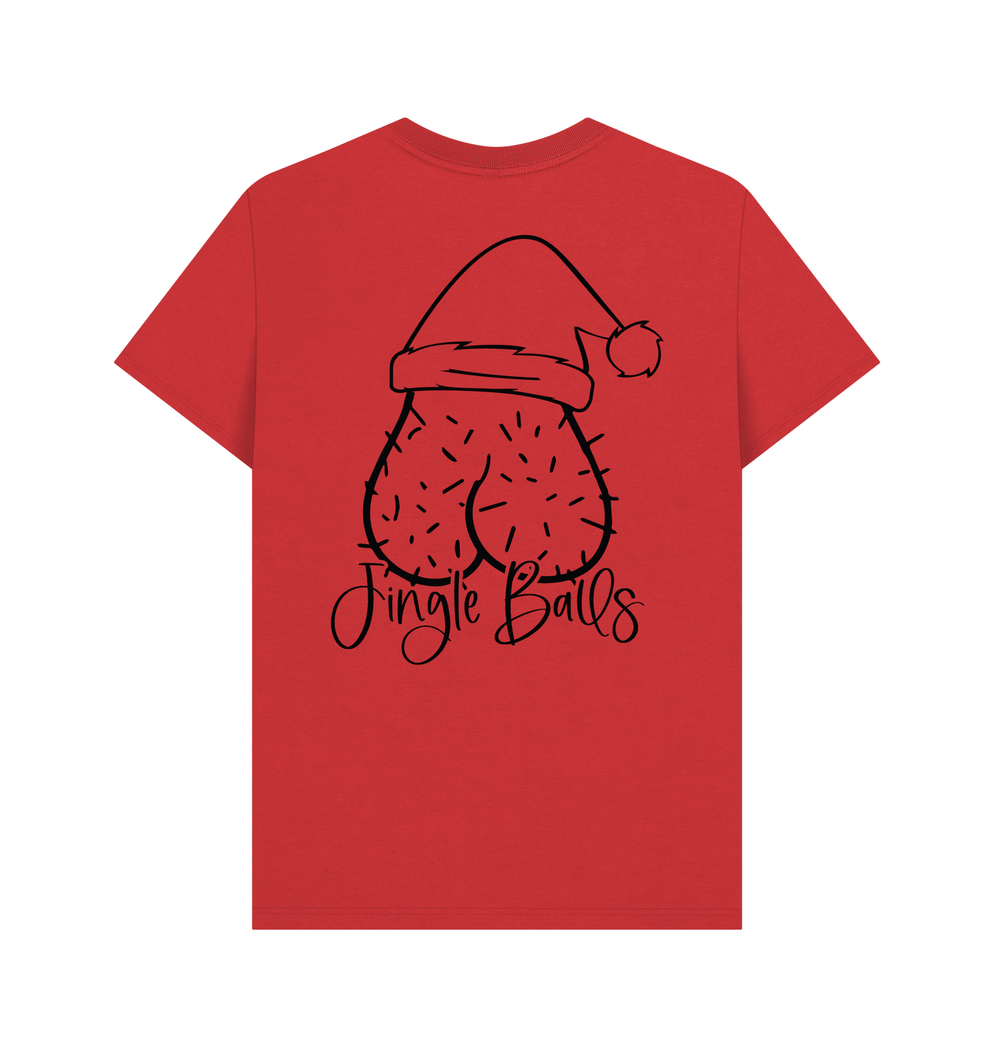 Red Printed T-shirt Back