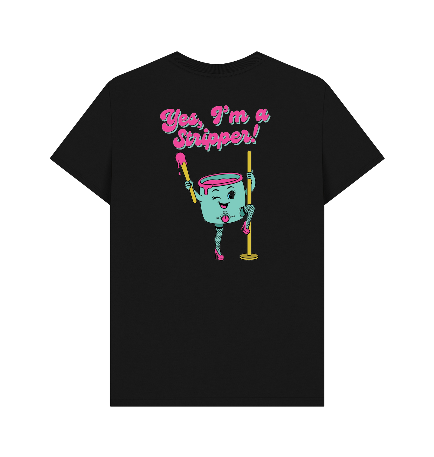 Black Printed T-shirt Back