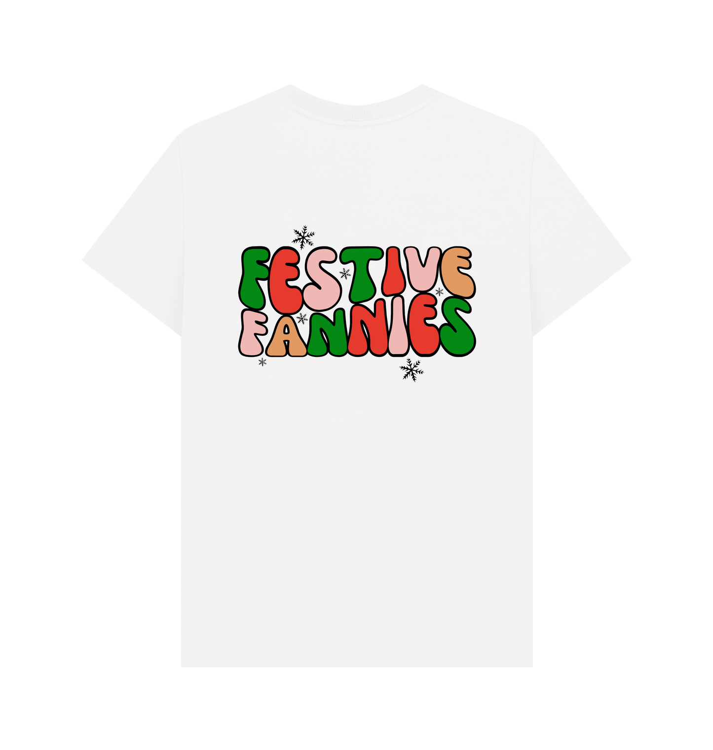 White Printed T-shirt Back