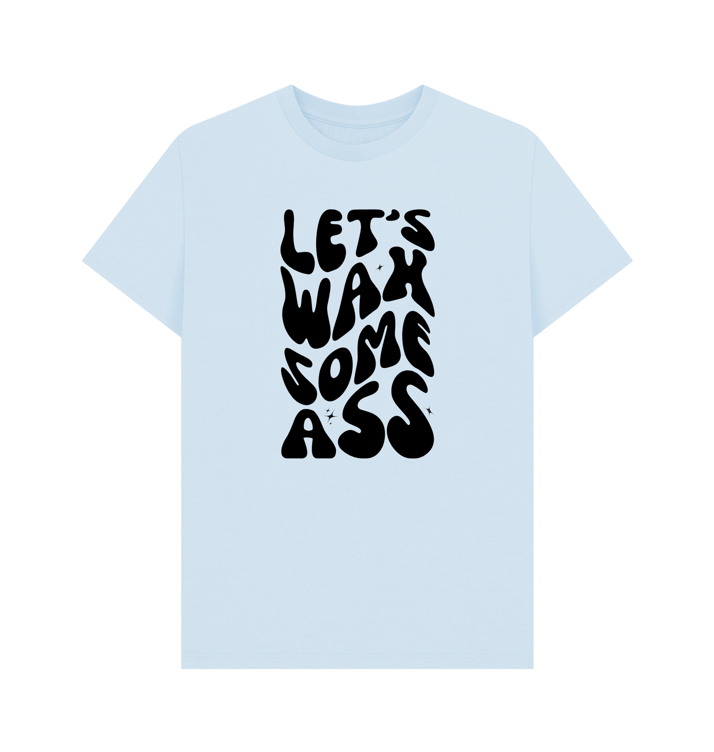 Sky Blue Printed T-shirt Front