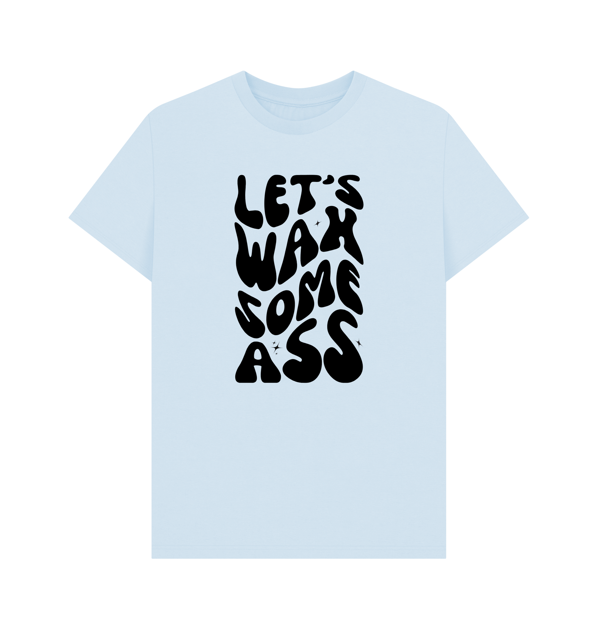 Sky Blue Printed T-shirt Front