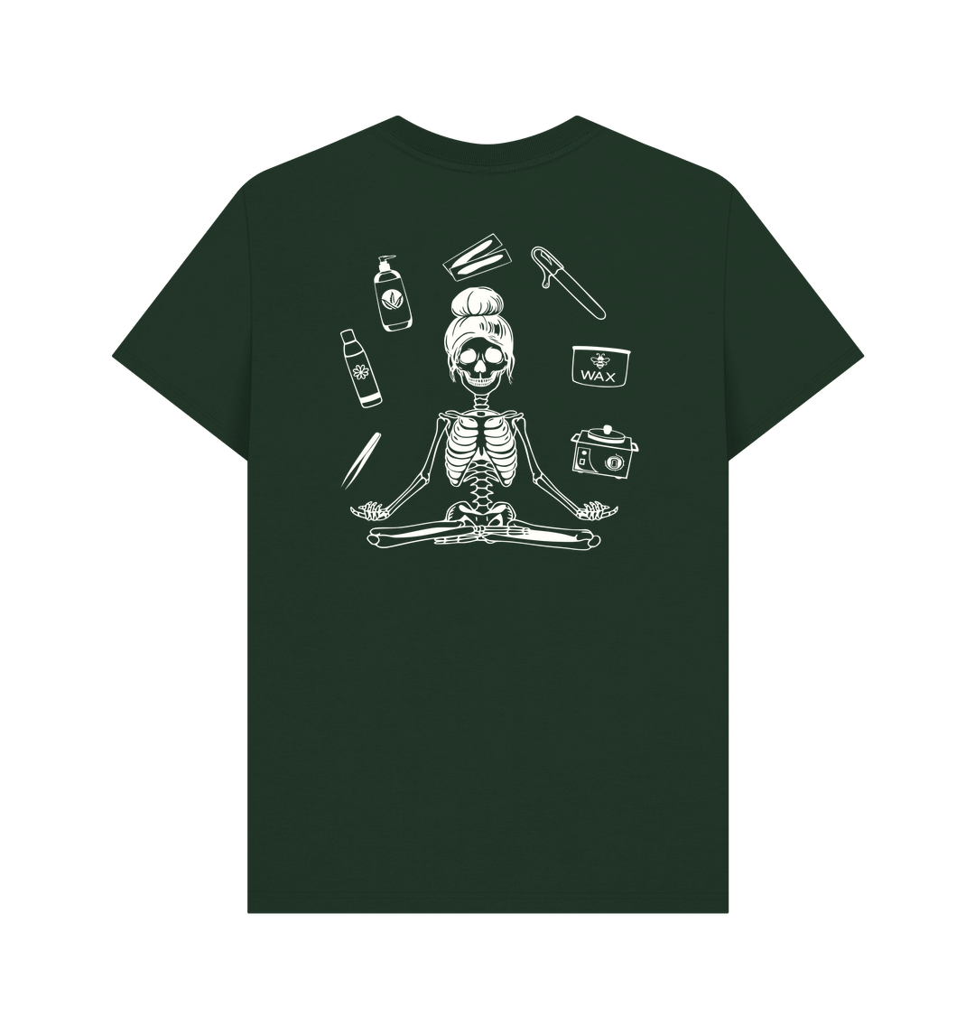 Evergreen BACK DESIGN - WAX SKELETON white