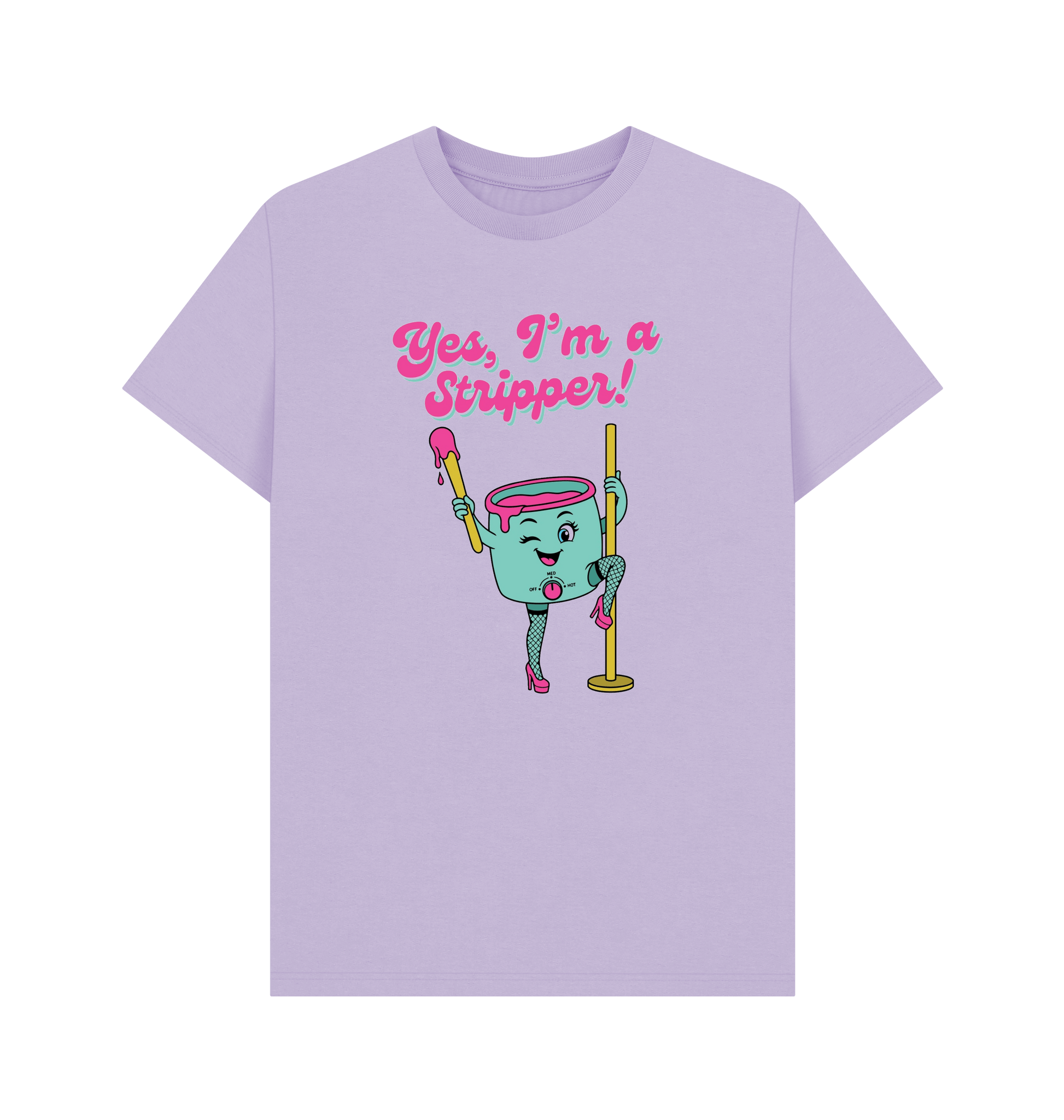 Lilac Printed T-shirt Front
