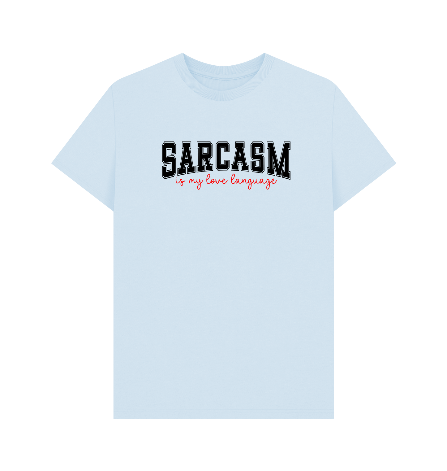 Sky Blue Printed T-shirt Front