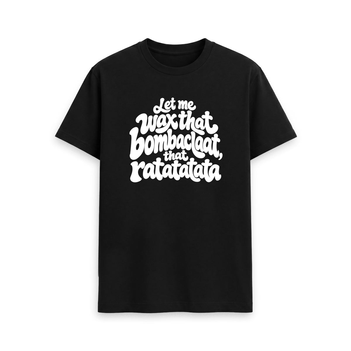 Black Printed T-shirt Front