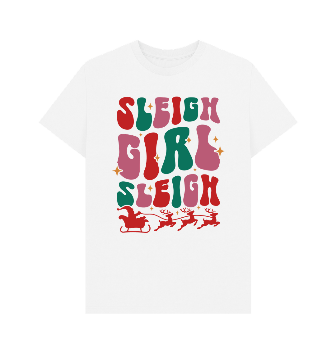 White Printed T-shirt Front