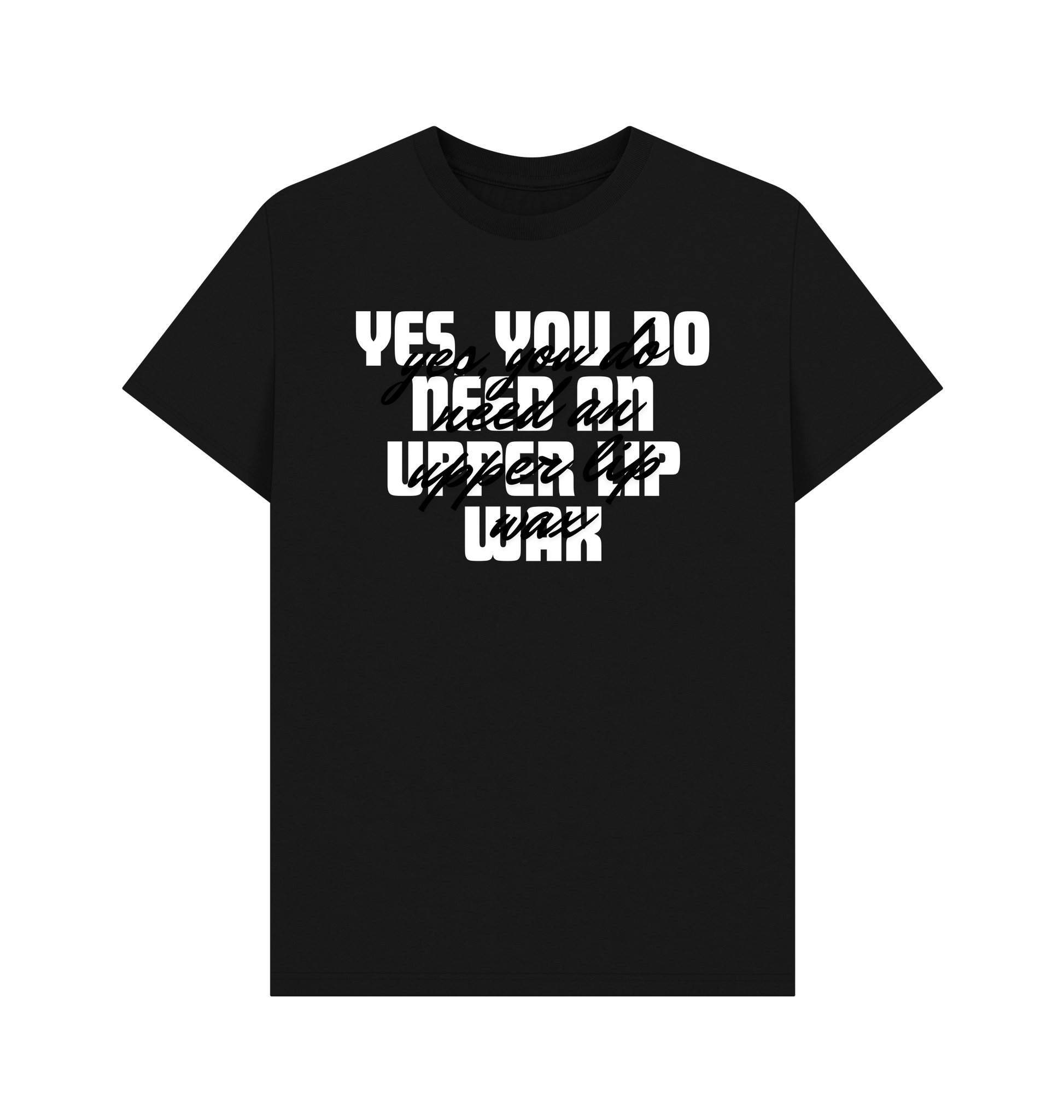 Black Printed T-shirt Front