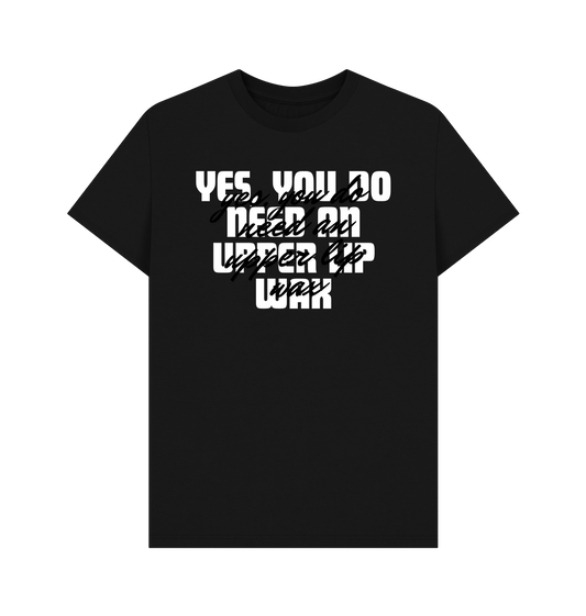 Black Printed T-shirt Front