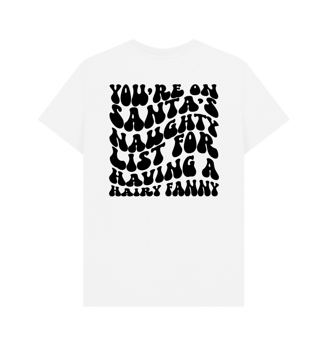 White Printed T-shirt Back