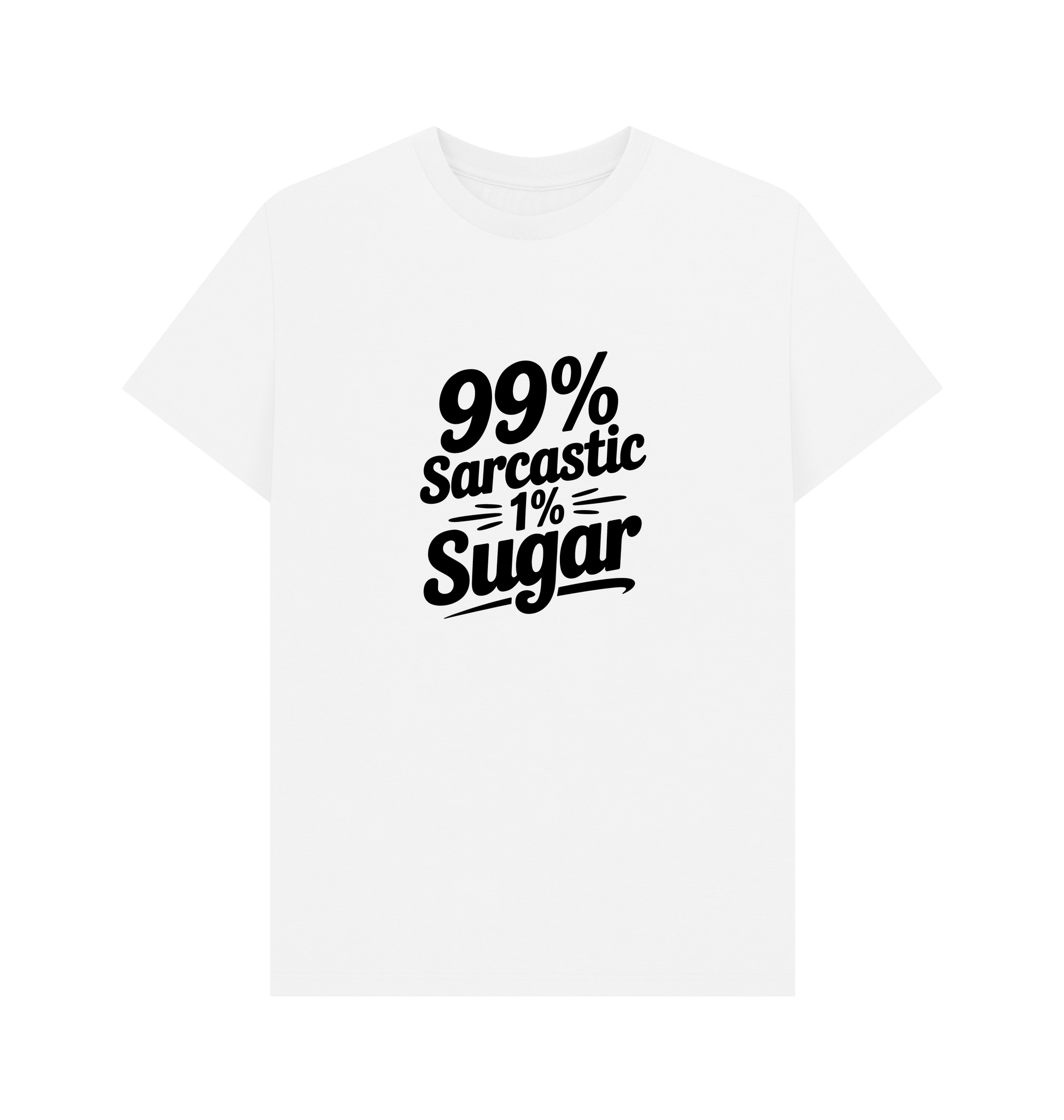 White Printed T-shirt Front