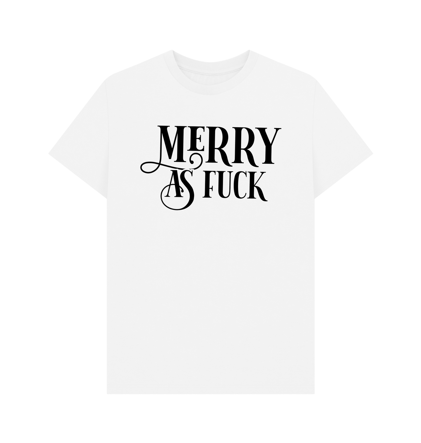 White Printed T-shirt Front