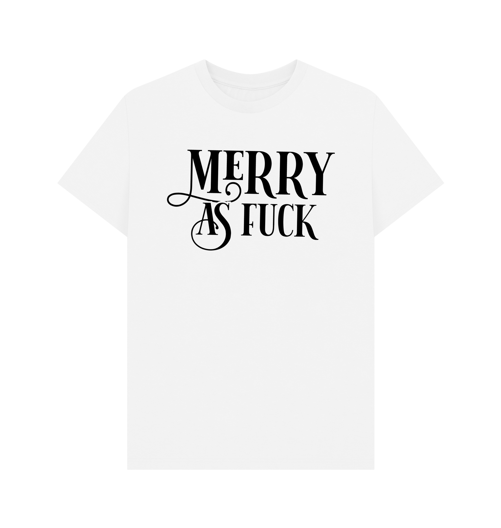 White Printed T-shirt Front