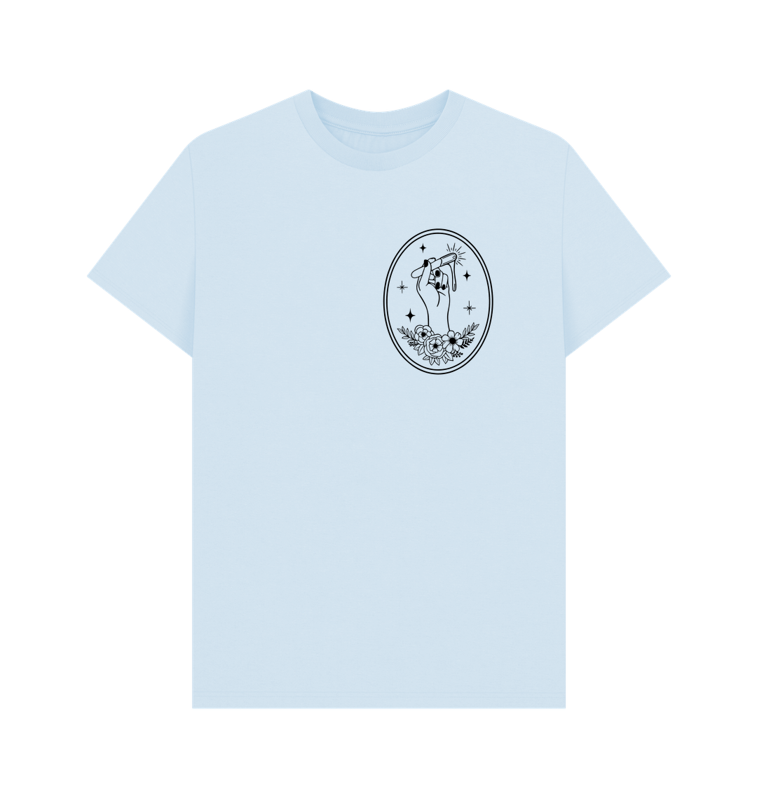 Sky Blue Printed T-shirt Front