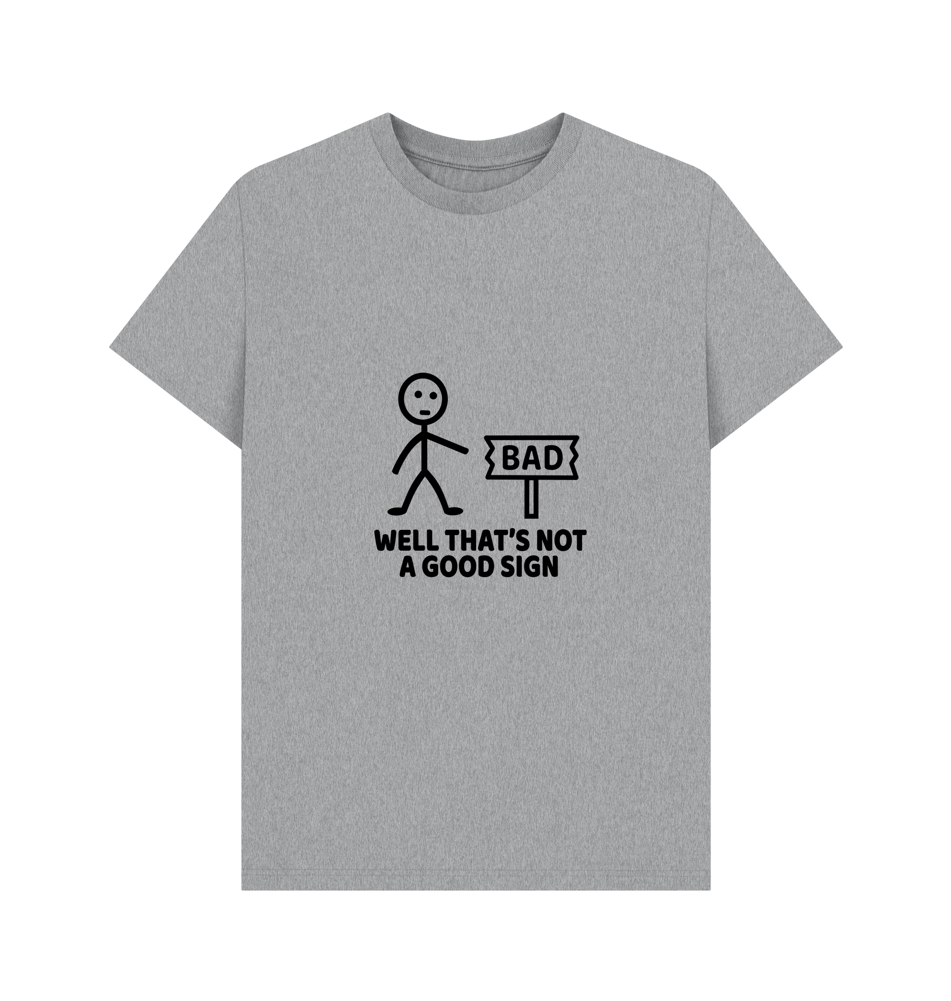 Athletic Grey Printed T-shirt Front
