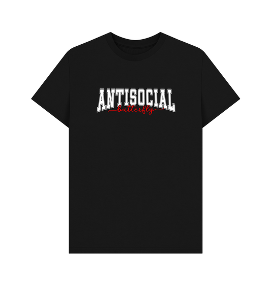 Black Printed T-shirt Front