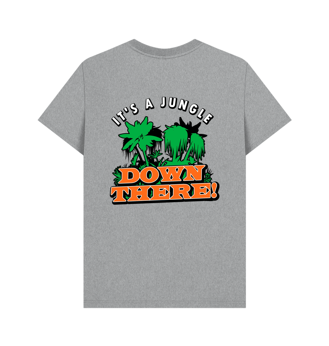 Athletic Grey Printed T-shirt Back