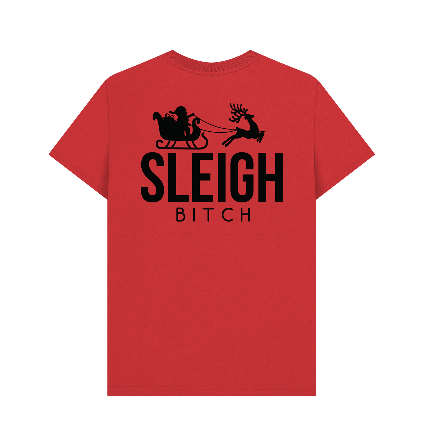 Red Printed T-shirt Back