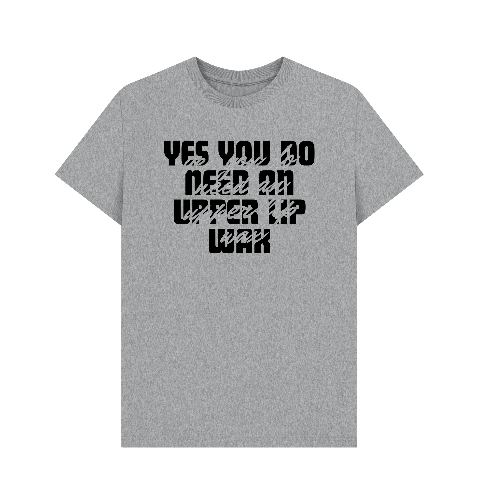 Athletic Grey Printed T-shirt Front