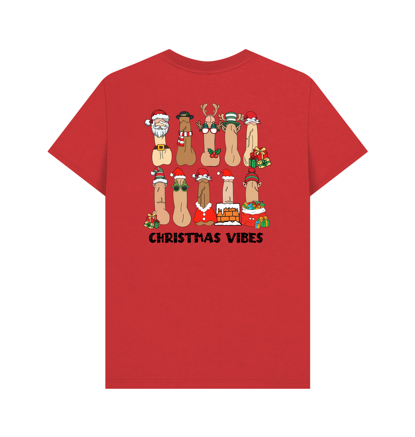 Red Printed T-shirt Back