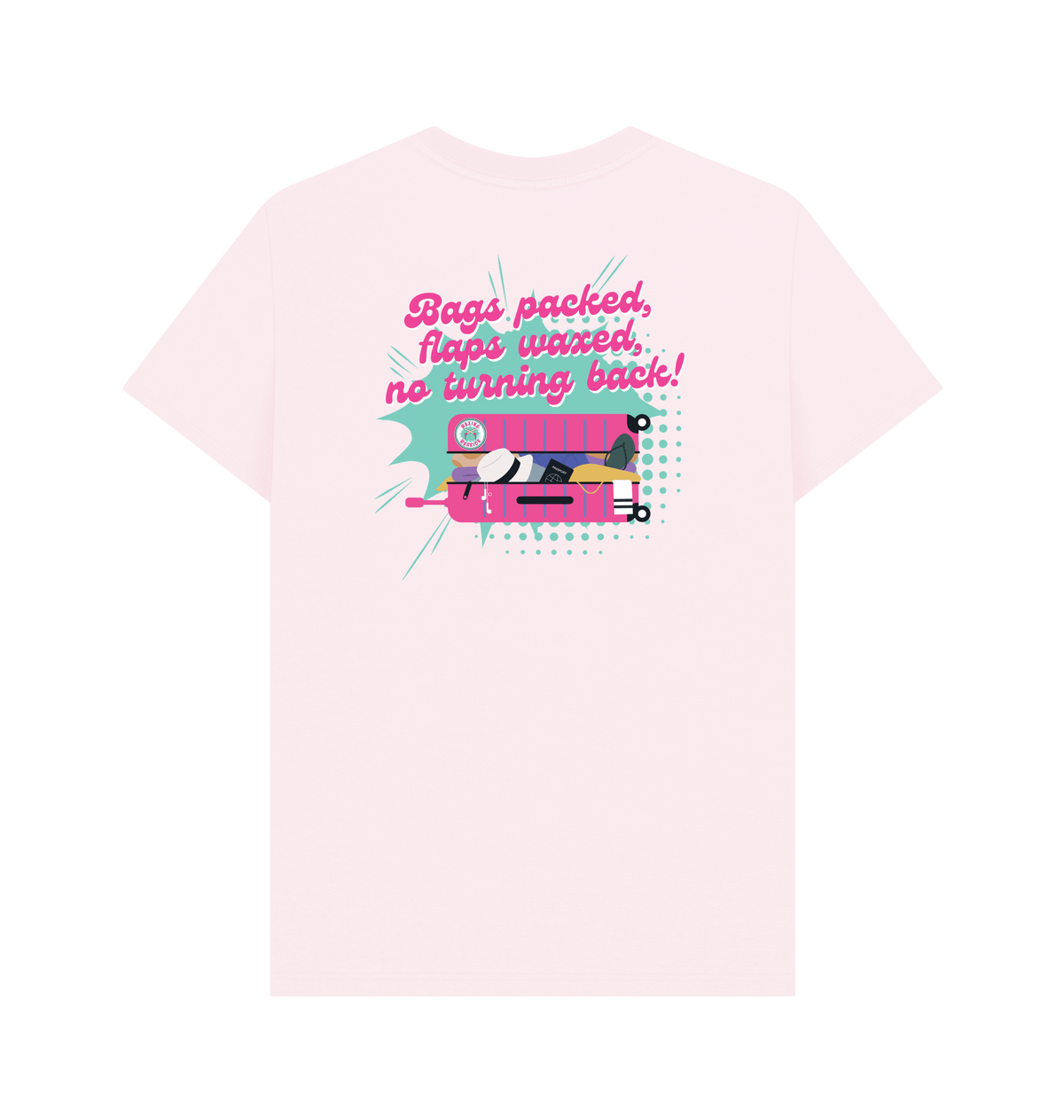 Pink Printed T-shirt Back