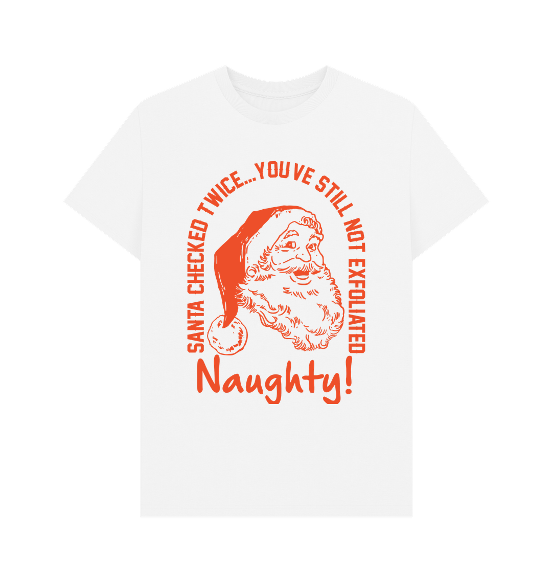 White SANTA CHECKED TWICE