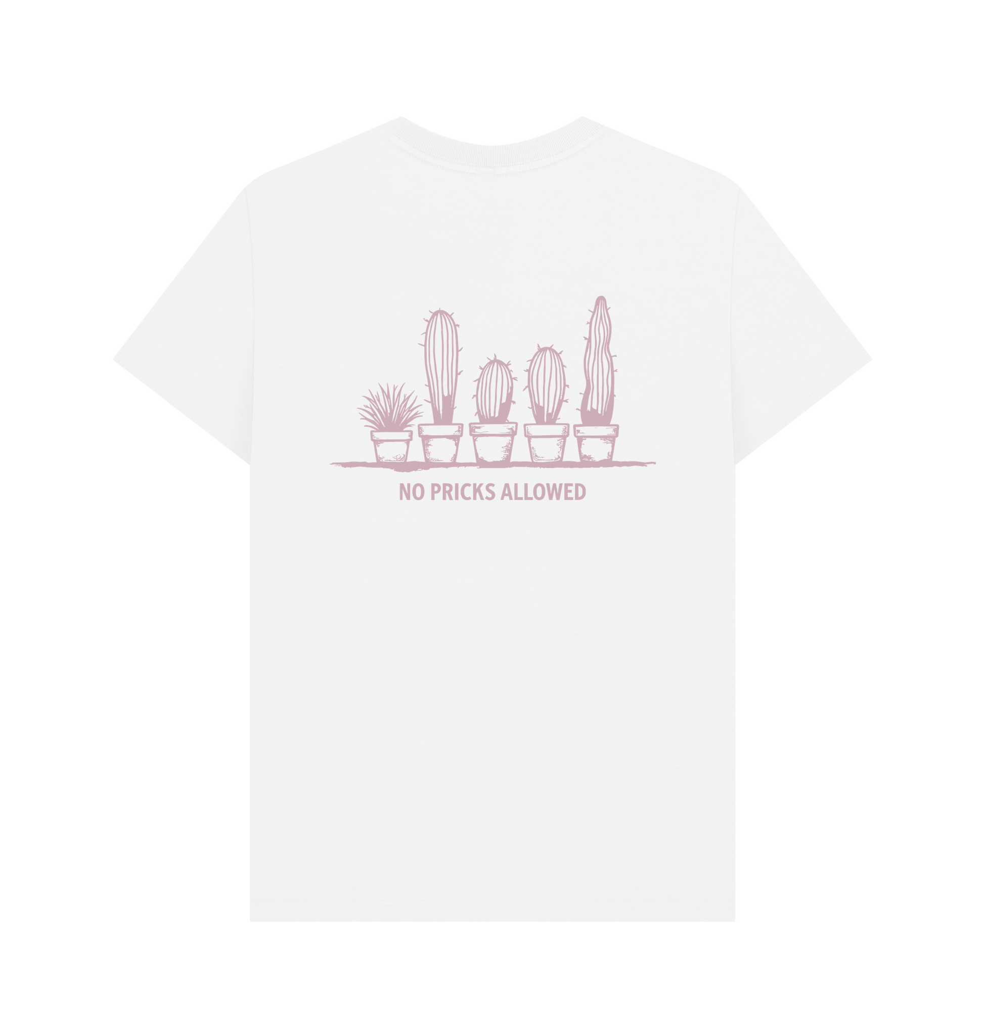 White Printed T-shirt Back