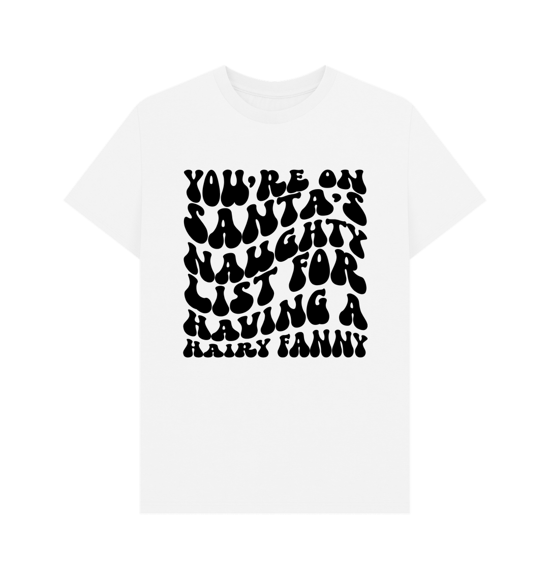 White Printed T-shirt Front
