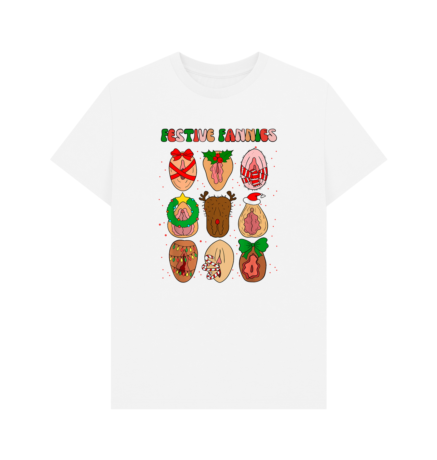 White Printed T-shirt Front